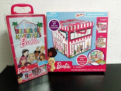 Barbie Kleiderschrank Koffer Traumhaus Villa Set zum Mitnehmen Extra PopUp - Bild 1 von 4