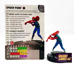 Marvel Heroclix Spider-Punk #033 con juego de cartas Spider-Verse - Imagen 1 de 1