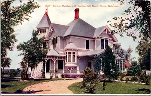 Former Residence Buffalo Bill Grounds View North Platte Nebraska Postcard 1910 - Picture 1 of 2