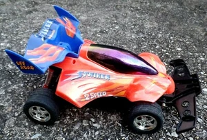 Vintage Battery Operated Radio Shack 2 Speed STRIKER Race Car 12" Long 4 Parts - Picture 1 of 8