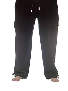 PRO CLUB HERREN SCHWERE FLEECE CARGO HOSE 👖 Größe MEDIUM, schwarz - Bild 1 von 4