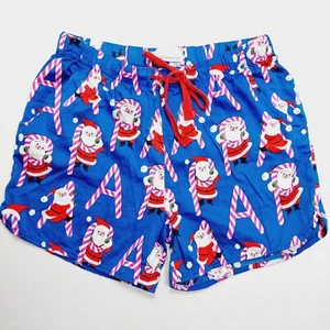 Peter Alexander Womens Christmas Sleep Shorts Size S Santa Candy Canes Pocket - Picture 1 of 11