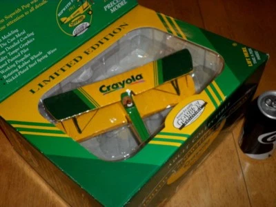 CRAYOLA CRAYON-Gearbox, WW#1 SOPWITH PUP PLANE, Collectible Coin Piggy Bank,1:32 - Image 1 of 4