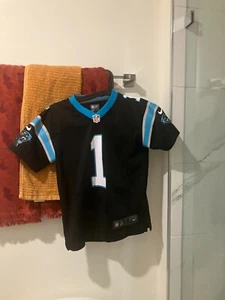 Cam Newton   screened  Nike Carolina Panthers NFL Jersey youth small - Picture 1 of 2