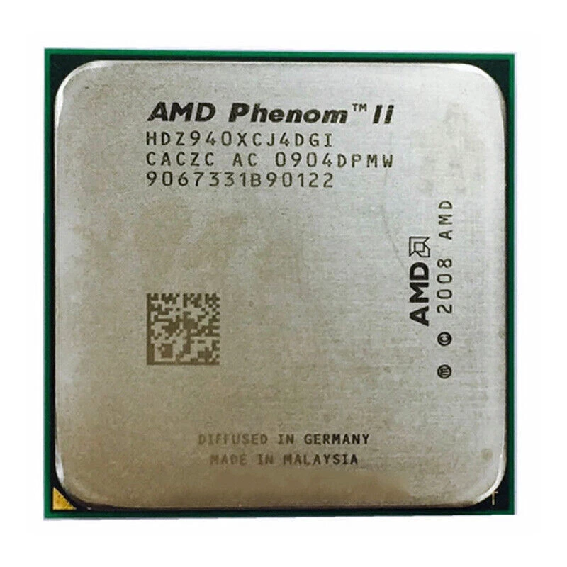 AMD Phenom II X4 940 CPU Quad-Core 3.0 GHz 6M 125W Socket AM2+ Processors - Image 1 of 1