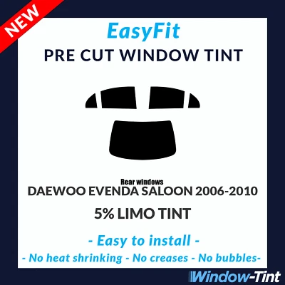 Easyfit Static Vor Cut Getönt für Daewoo Evenda 4-door 2006-10 - 5% Limo Heck - Bild 1 von 3