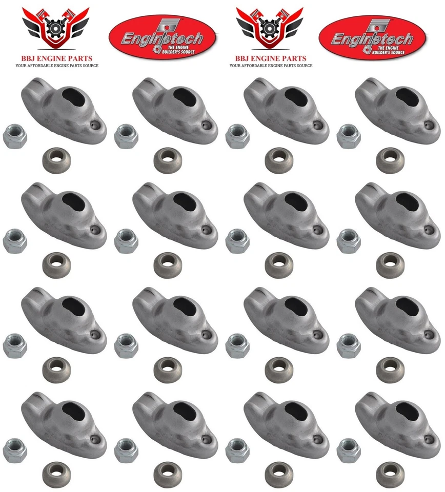 Chevrolet GMC SBC 305 5.0 350 5.7 1988 – 2001 (16) Enginetech Rocker Arms  - Image 1 of 3