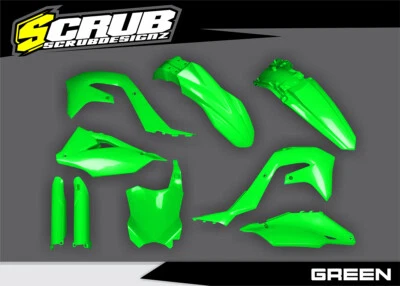 Kit de carrocería de plástico de motocross Kawasaki KX250 2021-2024 KX450 2019-2023 KXF Foto 1 de 4
