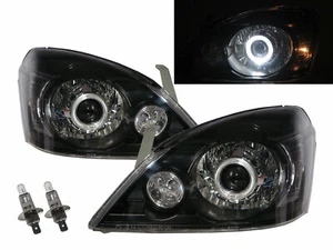 X-Trail T30 MK1 03-06 5D Guide LED Angel-Eye Headlight BK Taiwan for NISSAN LHD - Picture 1 of 7