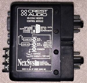 CREST AUDIO NS-CCM-2 NEXSYS CONTROL MODULE