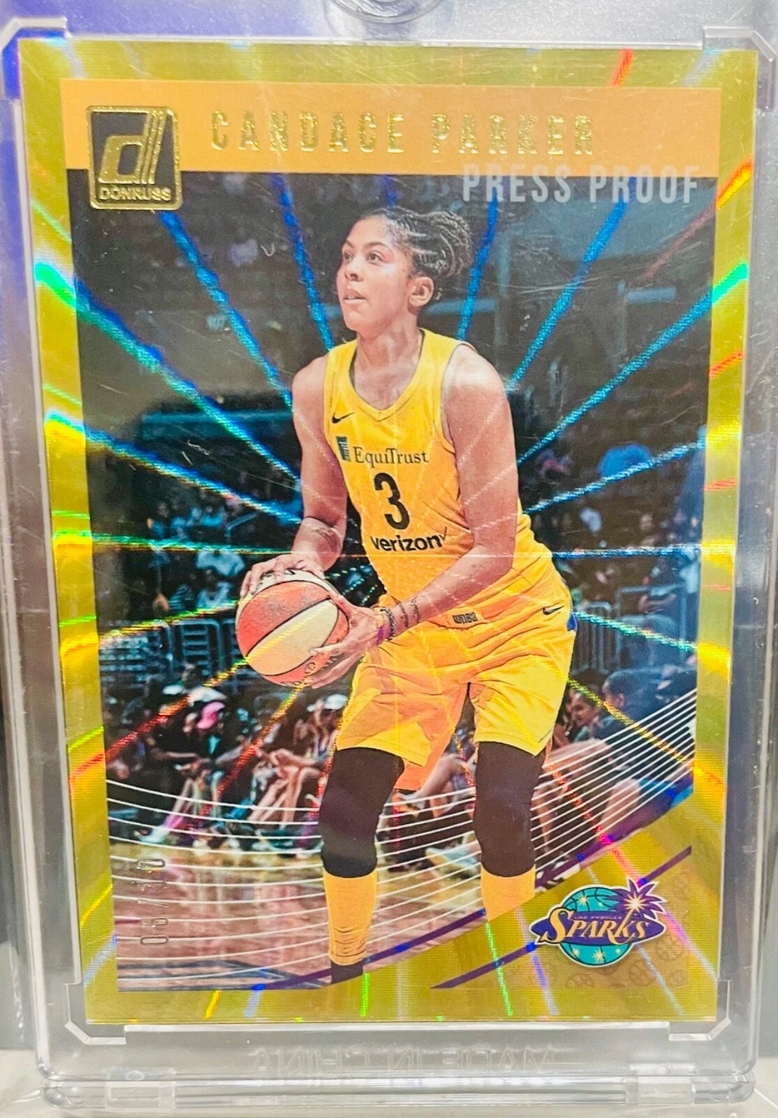 Candace Parker 2019 Panini Donruss WNBA GOLD LASER /10
