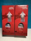 2 New Merry Christmas Red Hanging Led Storm Lanterns Battery Op. 3 Aaa  Flickers
