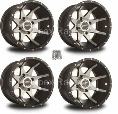 (4x) Sedona Storm Wheels 08-19 450 700 750 Suzuki KING QUAD 4X4 IRS Rims 12" Set - Image 1 of 2