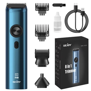 Men's Beard Trimmer Hair Clipper Waterproof Electric Body Shaver Grooming Kits - Picture 1 of 10