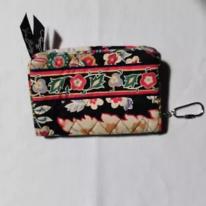 Vera Bradley Versaille Floral Wristlet Small Wallet Size Zip - Picture 1 of 19