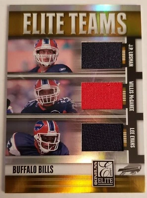 2007 Donruss Elite Teams Jersey Buffalo Bills 54/99 ET-4 Losman McGahee Evans - Image 1 of 2