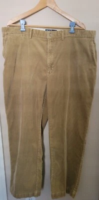 De Colección Polo Ralph Lauren Hombres Pana Pantalones Talla 42 Marrón Caqui Algodón Cordones Años 90 Y2K Foto 1 de 4