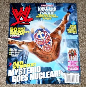 WWE MAGAZINE Holiday 2010 REY MYSTERIO Cover NO LABEL - Picture 1 of 1