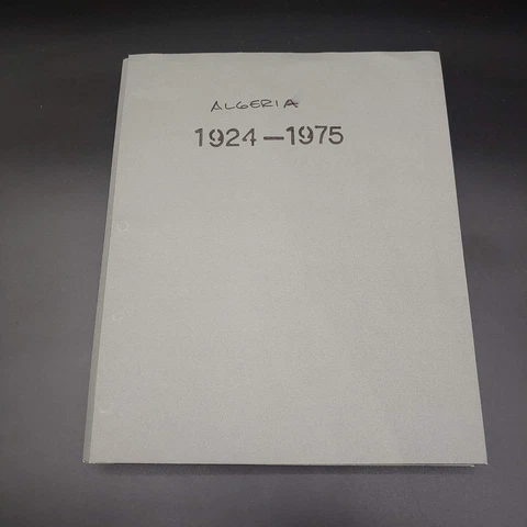 Algeria Stamp Collection Binder 1924 to 1975 Mint & Used Over 380 Stamps Cover