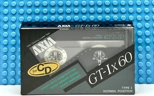CINTA CASETE EN BLANCO AXIA GT IX 60 GRIS 1988 JAPÓN TIPO I (1) (SELLADA) - Imagen 1 de 4