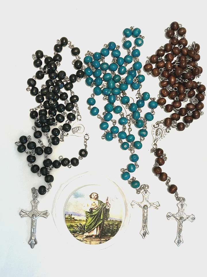 12 Communion Baptism Rosary Favors Bautizo San Judas  (12040) - Image 1 of 1