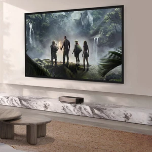 100" 16:9 Heimkino Beame Beamer Leinwand Rahmenleinwand Projektionsleinwand - Photo 1/24