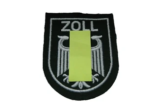 Polizei-Aufnäher  Zoll  in grün  ca 7x9 cm  zum aufnähen - Picture 1 of 1