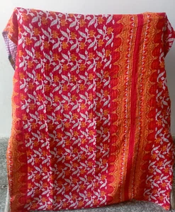 Vintage Bedding Bedspread Quilt Covverlet Blanket Throw Indian Bedding Gudari - Picture 1 of 2