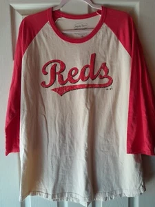 Vintage Cincinnati Reds Baseball T-Shirt Majestic Threads Size 2XL. Made In USA - Picture 1 of 5
