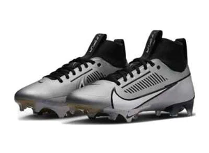 Nike Vapor Edge Pro 360 2 Football Cleats Grey Black White DA5456-002 Size 12.5 - Picture 1 of 11