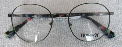 NUEVO Marcos de gafas Hurley HMO124 Seaside verde oliva Gunmetal 52-20-145 $138,00 Foto 1 de 4