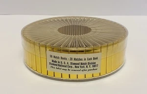 Vintage Diamond Match Division Carousel Of 50 Gold Foil Matchbooks USA A-16. - Picture 1 of 7