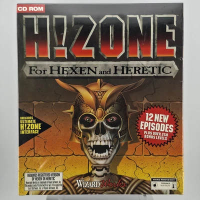 H!ZONE: For Hexen and Heretic, 1996, Big Box, New & Sealed - Image 1 of 4