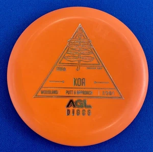AGL Discs Orange Woodland Koa Putt & Approach 164 Gram 2/3/0/1 Made By Innova - Picture 1 of 8