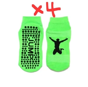 X4 Ankle Socks Grip Socks Sport Fitness Exercise Trampoline Nonslip Size Large - Picture 1 of 6