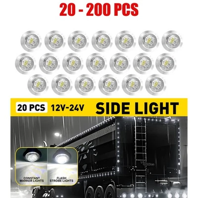 Luz estroboscópica LED intermitente luz de advertencia blanca modos dobles lámparas 20-200X universal Foto 1 de 4