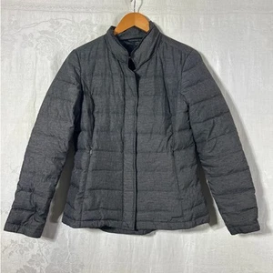 Prana Puffer Coat Small Gray Down Filled Lightweight Packable Dawn Blazer Zip - Picture 1 of 10
