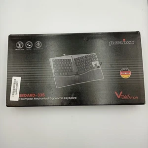 Perixx Periboard-335 Tastiera Ergonomica Cablata Meccanica Rossa Interruttori Compatti - Foto 1 di 12