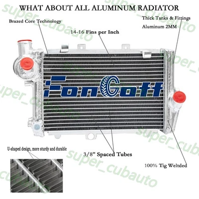 2Rows Radiator For 84-97 BMW K75 K75S K75RT ABS K1100LT K1100RS K100RT/RS K100LT Foto 1 de 4