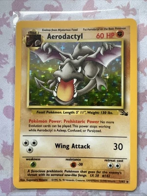 Pokémon Karte • Aerodactyl • Holo • Fossil Set • 1/62 • Englisch - Bild 1 von 4