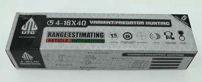 Mira para rifle UTG 1 pulgada 4-16x40 mm tamaño completo AO bloqueo cero restablecimiento SCP-U4164AORGW Foto 1 de 4