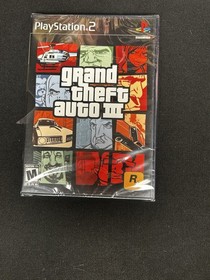 GRAND THEFT AUTO III PLAY STATION 2 2001 FACTORY SEALED