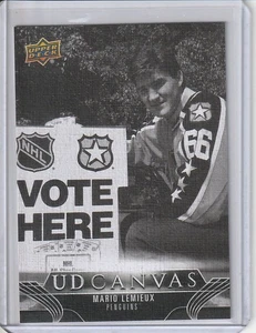 Mario Lemieux Penguins 2023-24 UD Canvas Black & White Upper Deck C404 - Bild 1 von 2
