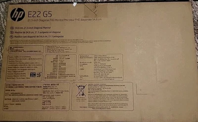 NEW HP E22 G5 21.5" FHD IPS LED Monitor - Black/Silver I'm Open To Nagotiate. - Image 1 of 4