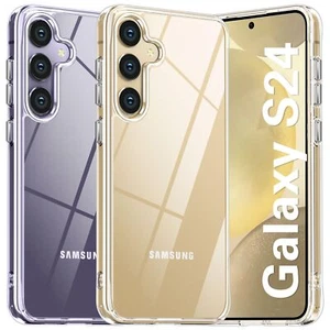 Samsung Galaxy S24 Clear Phone Case Military Drop Protection Anti Yellowing - Picture 1 of 6
