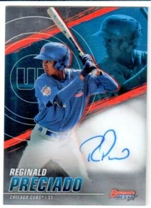 Bowman's Best Reginald Preciado Rookie 2021 ¡Auto! - Imagen 1 de 1
