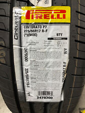 2 New 225 55 17 Pirelli Cinturato P7 Run Flat Tires