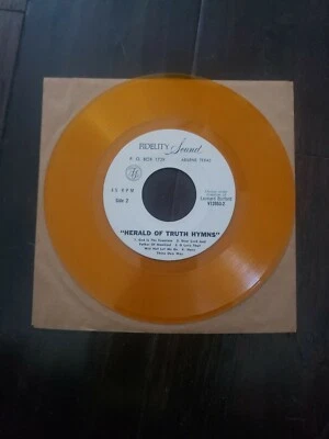Fidelity Sound Abilene Texas "Hidden Hunger" "Herald of thruth Hymns" yellow 45 - Image 1 of 4