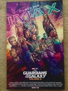 RARE Guardians of the Galaxy Volume 3 IMAX Movie Poster Early Release Premier - Picture 1 of 1