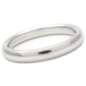 TIFFANY & Co. Platinum Elsa Peretti Stacking Band Ring 7.5 New $1,200 - Picture 1 of 7